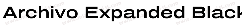 Archivo Expanded Black字体转换